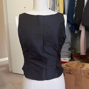 Burberry Black 100% Silk Blouse NWT Never Worn Retal $195